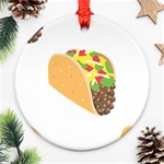 Emoji Taco Ornament (Round)