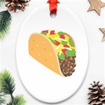 Emoji Taco Ornament (Oval)