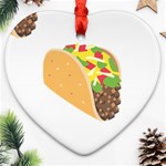 Emoji Taco Ornament (Heart)