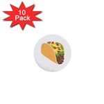 Emoji Taco 1  Mini Button (10 pack) 