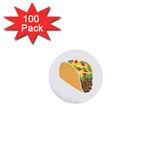 Emoji Taco 1  Mini Button (100 pack) 