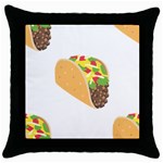 Emoji Taco Throw Pillow Case (Black)