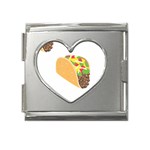 Emoji Taco Mega Link Heart Italian Charm (18mm)