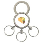 Emoji Taco 3-Ring Key Chain