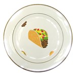 Emoji Taco Porcelain Plate