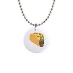 Emoji Taco 1  Button Necklace