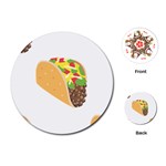 Emoji Taco Playing Cards (Round)