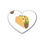 Emoji Taco Rubber Coaster (Heart)