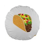 Emoji Taco Standard 15  Premium Round Cushion 