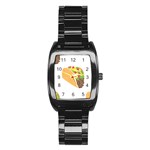 Emoji Taco Stainless Steel Barrel Watch