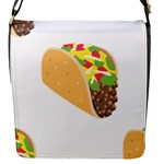 Emoji Taco Flap Closure Messenger Bag (S)