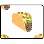 Emoji Taco Double Sided Fleece Blanket (Medium)