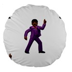 Emoji Dancing Man Large 18  Premium Round Cushion 