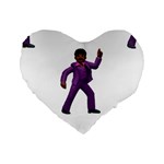 Emoji Dancing Man Standard 16  Premium Heart Shape Cushion 