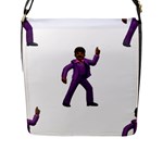 Emoji Dancing Man Flap Closure Messenger Bag (L)