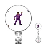 Emoji Dancing Man Stainless Steel Nurses Watch