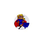 blonde super mom 1  Mini Button