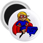 blonde super mom 3  Magnet