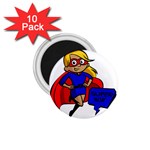 blonde super mom 1.75  Magnet (10 pack) 