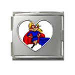 blonde super mom Mega Link Heart Italian Charm (18mm)