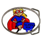 blonde super mom Belt Buckle