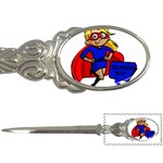 blonde super mom Letter Opener