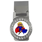 blonde super mom Money Clip (CZ)