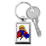 blonde super mom Key Chain (Rectangle)