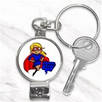 blonde super mom Nail Clippers Key Chain