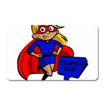 blonde super mom Magnet (Rectangular)