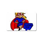 blonde super mom Magnet (Name Card)