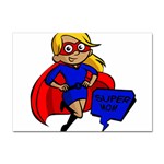 blonde super mom Sticker A4 (10 pack)