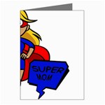 blonde super mom Greeting Cards (Pkg of 8)