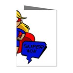 blonde super mom Mini Greeting Cards (Pkg of 8)