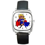 blonde super mom Square Metal Watch