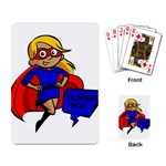 blonde super mom Playing Cards Single Design