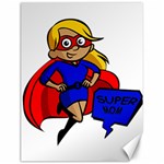 blonde super mom Canvas 18  x 24 