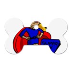 blonde super mom Dog Tag Bone (One Side)