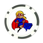 blonde super mom Poker Chip Card Guard