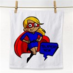 blonde super mom Face Towel