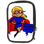 blonde super mom Compact Camera Leather Case