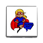 blonde super mom Memory Card Reader (Square)