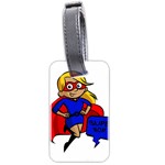 blonde super mom Luggage Tag (two sides)