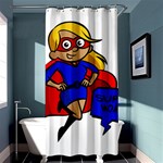 blonde super mom Shower Curtain 36  x 72  (Stall)