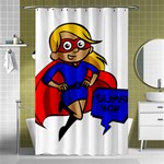 blonde super mom Shower Curtain 48  x 72  (Small)