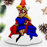 blonde super mom Ornament (Christmas Tree) 