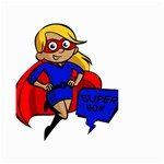 blonde super mom Small Garden Flag (Two Sides)