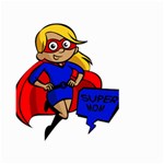 blonde super mom Large Garden Flag (Two Sides)