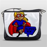 blonde super mom Messenger Bag