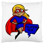 blonde super mom Large Cushion Case (One Side)